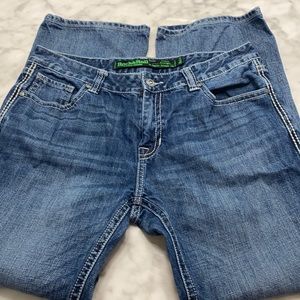 Rock & Roll Cowboy Pistol Straight Leg Jeans Sz 36w x 34L